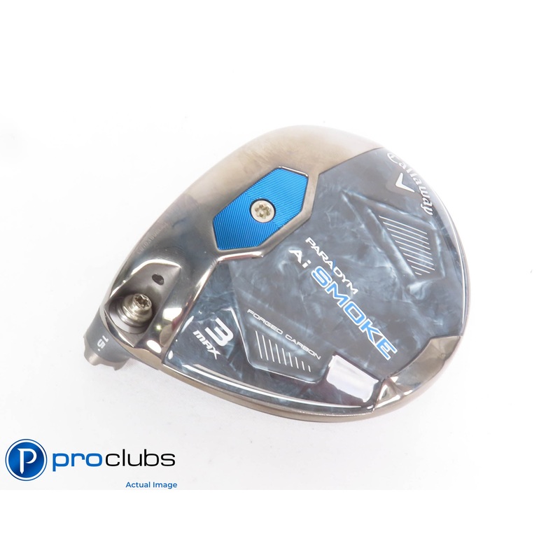 Left Handed Callaway PARADYM Ai Smoke MAX 15* 3 Wood – Head Only – L/H – 429192