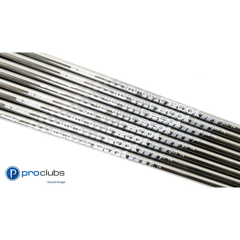 NEW UST MAMIYA RECOIL PROTOTYPE 125 F4 STIFF FLEX GRAPHITE IRON SHAFTS 3-PW .355