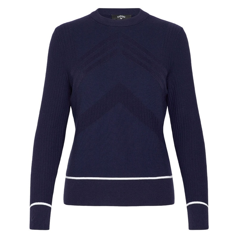 Callaway Multi-Stitch Chevron Golf Sweater (with Tipping) Peacoat – SP25 Women