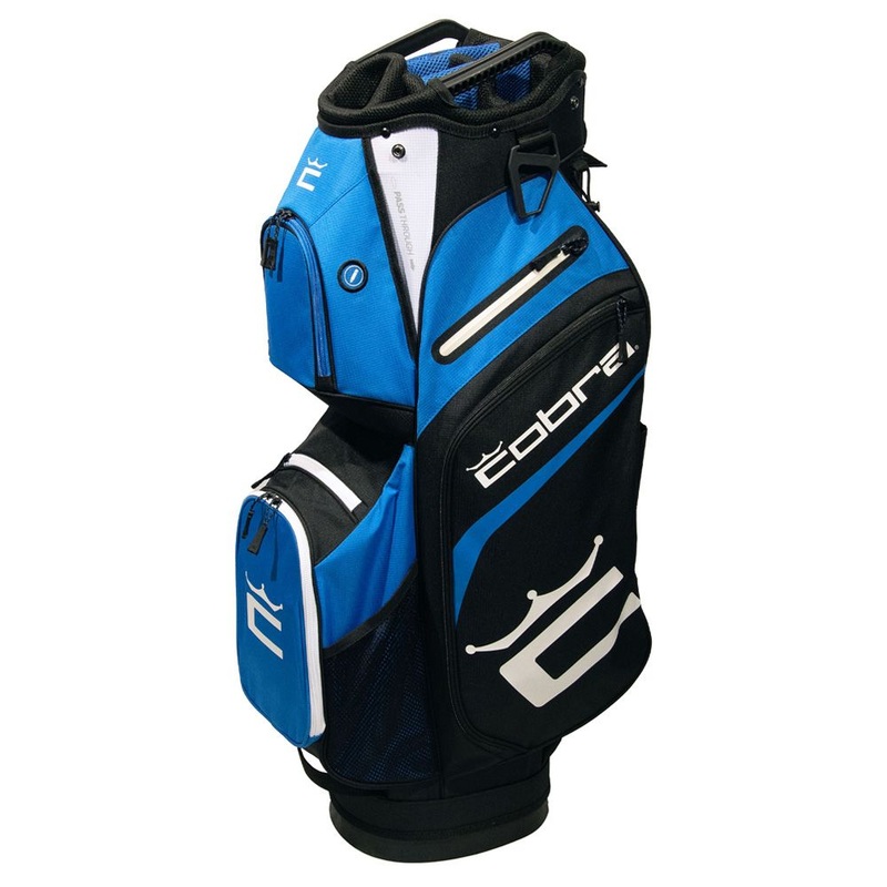 Cobra Signature Golf Cart Bag – Bright White/Puma Black/Electric Blue