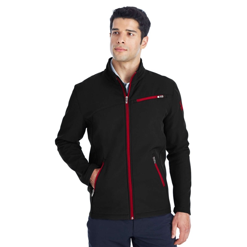 Custom Logo Spyder Transport Soft Shell Jacket – Mens
