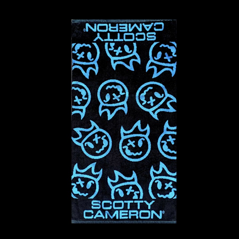 Scotty Cameron Hot Head Harry Golf Towel Blue