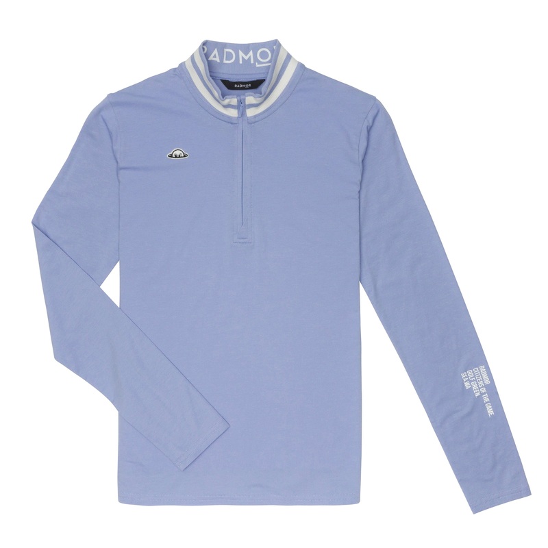 RADMOR Seneca Recycled 1/4 Zip – Coastal/Snow White