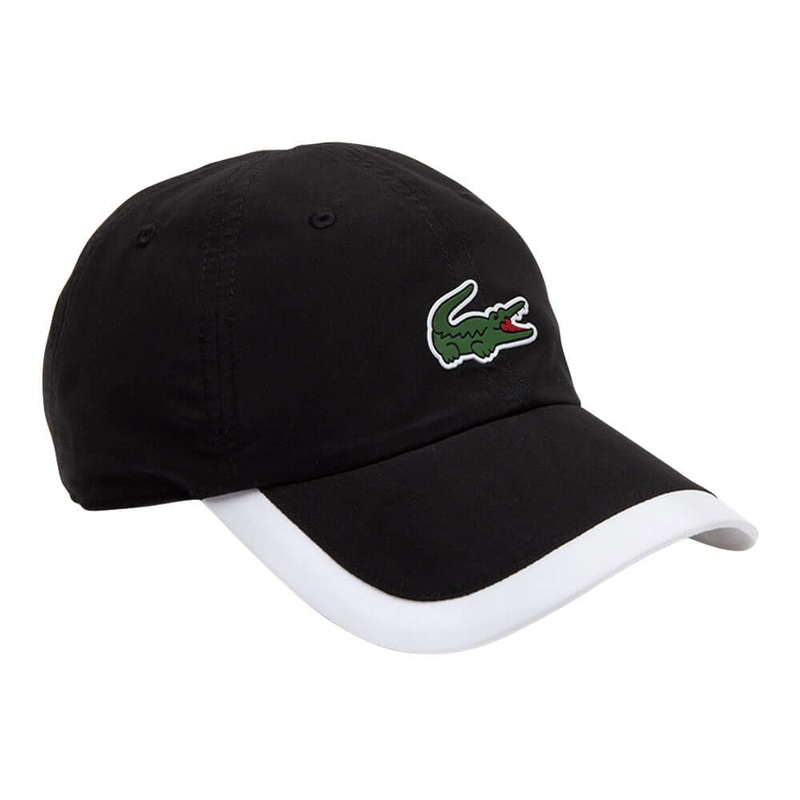 Lacoste Sport Contrast Border Lightweight Golf Cap Black/White – 23 Unisex