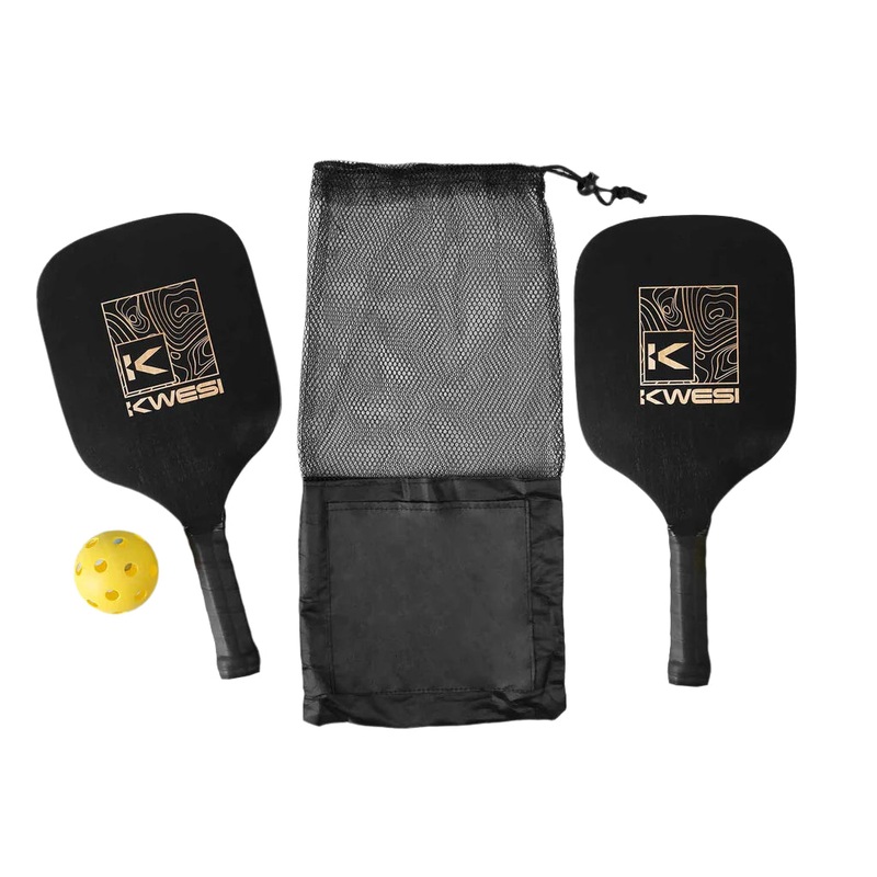 Custom Logo Pickleball Set including 2 Paddles and Ball
