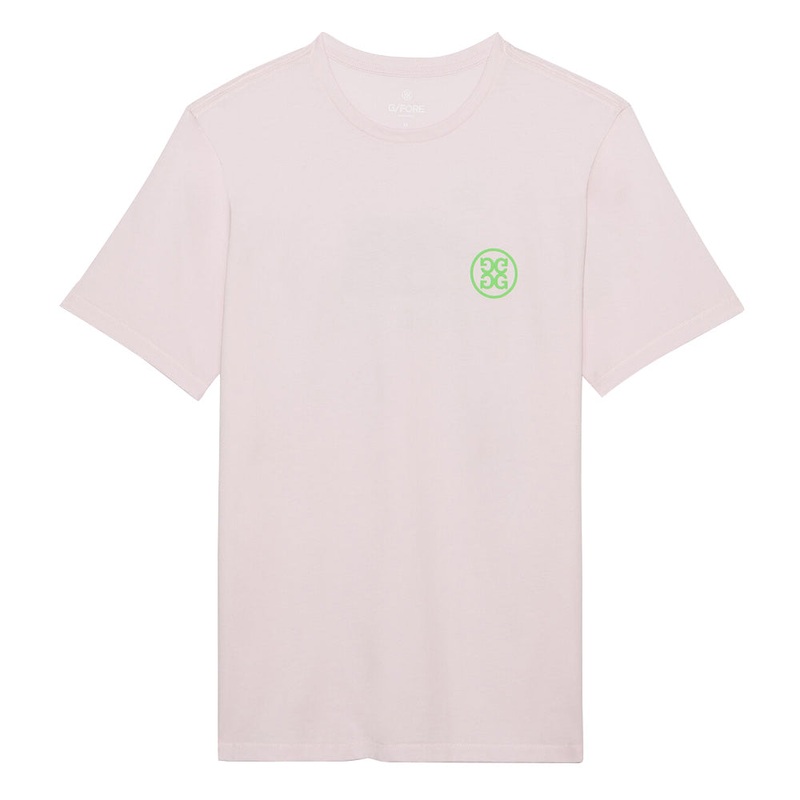 Gfore California Cotton Tee Golf T-Shirt Blush – 23 Men