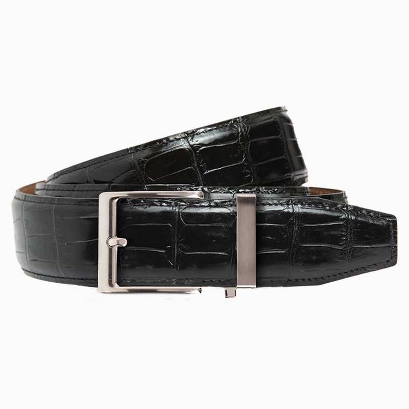 Nexbelt Crocodile Black Luxury Belt 1.5″ [38mm]