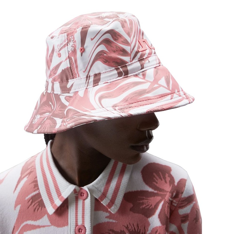 J.Lindeberg Siri Print Golf Bucket Hat Hibiscus Pink – 23 Women