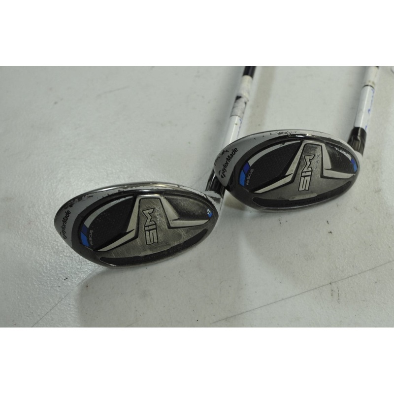 LEFT HANDED TaylorMade SIM Max Rescue 3 and 4 Hybrid Set Stiff Ventus 7 #182330