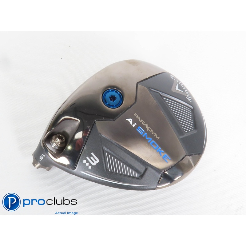 Nice Left Hand Callaway PARADYM Ai Smoke Triple Diamond 15* 3 Wood – Head 433226