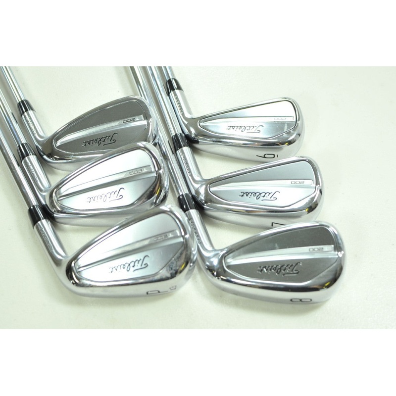 Titleist T200 2023 6-PW,48* Iron Set Stiff Flex RH AMT Black S300 Steel # 200129