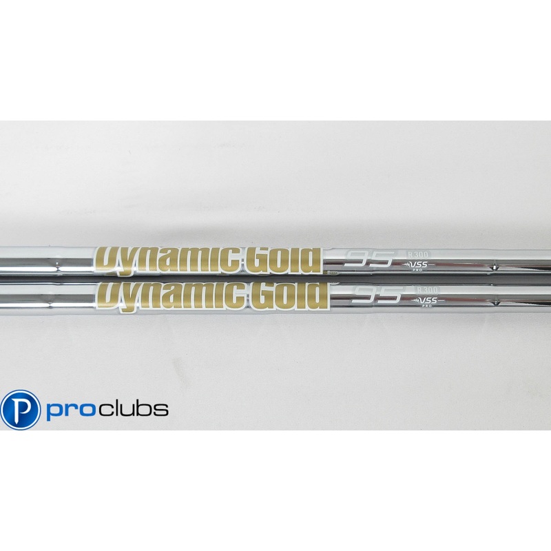 2pc NEW TRUE TEMPER DYNAMIC GOLD 95 VSS PRO R300 REGULAR FLEX STEEL WEDGE SHAFTS