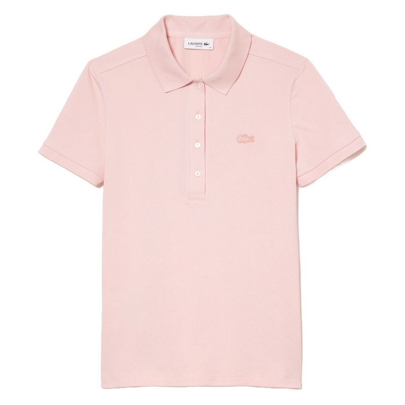 Lacoste L.12.D Slim Fit Stretch Mini Pique Golf Polo Light Pink – SS25 Women