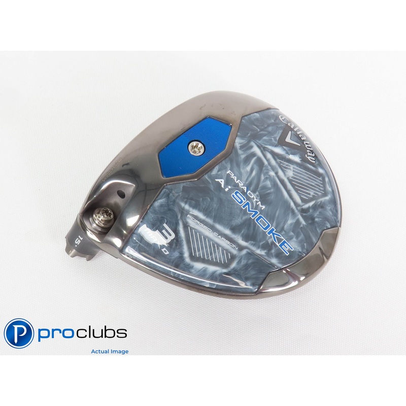 Nice Left Handed Callaway Ai Smoke MAX D 15* 3 Wood HEAD ONLY 439460