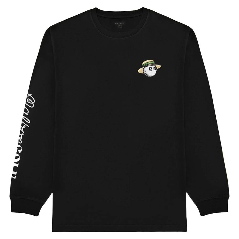 Malbon Marina Longsleeve Golf T-Shirt Black – SS25 Men