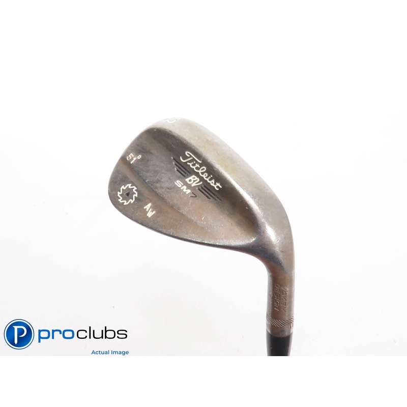 Tour Issue! Titleist Vokey SM7 RAW 52*(12*) Wedge F-Grind – X-Flex – 424098