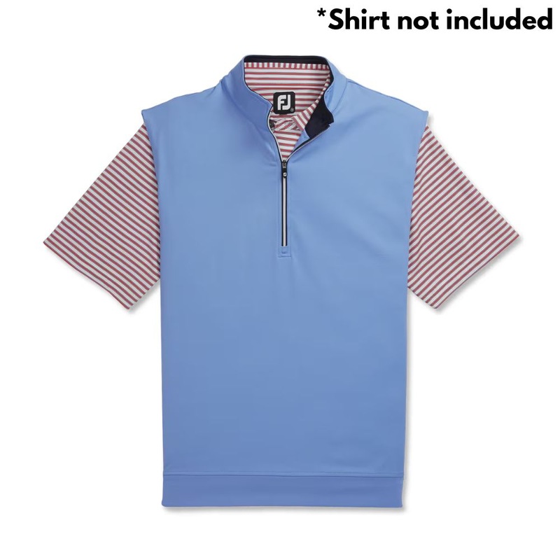 Footjoy Men’s Half-Zip Jersey Golf Vest – Lagoon