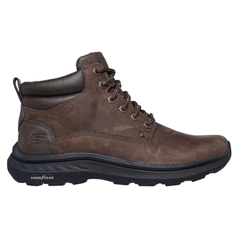 Skechers Mens Relaxed Fit: Pollard Lanser Boots – Cocoa – New