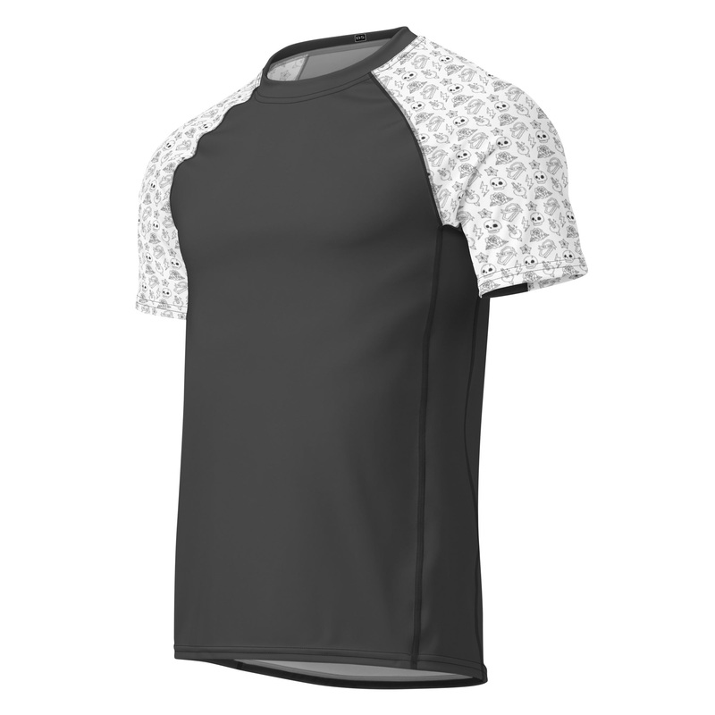 Black Square Golf Skulls Short Sleeve Undershirt