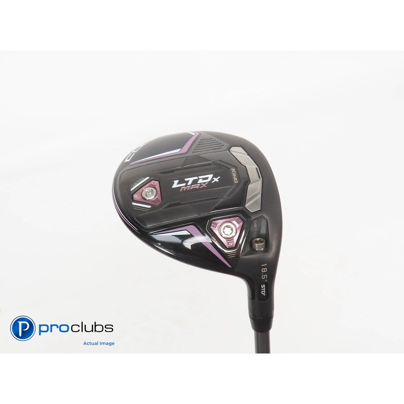 Ladies Cobra KING LTDx MAX 18.5* 3 WOOD Blk/Pink- Riptide 40g Ladies Flex 379310