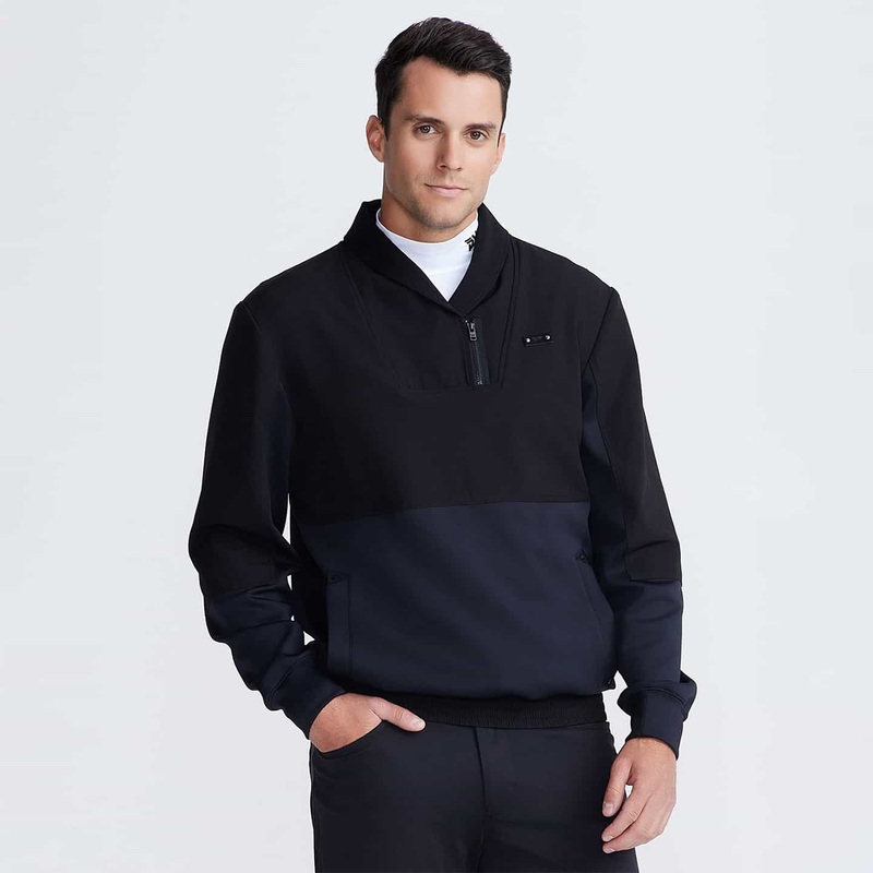 Men’s Plush Rolled Collar Pullover