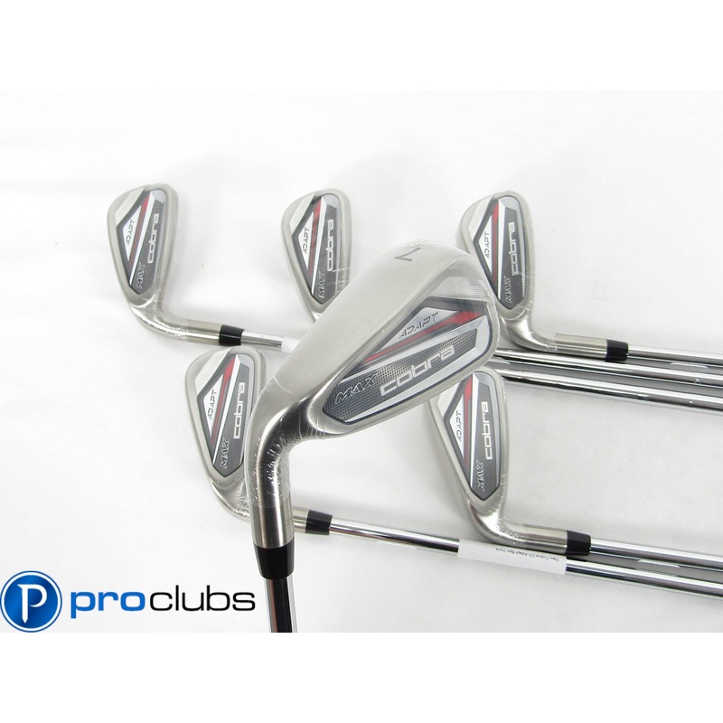 NEW Left Handed COBRA DS ADAPT MAX IRONS 5-PW STEEL KBS TOUR LITE REGULAR 440965