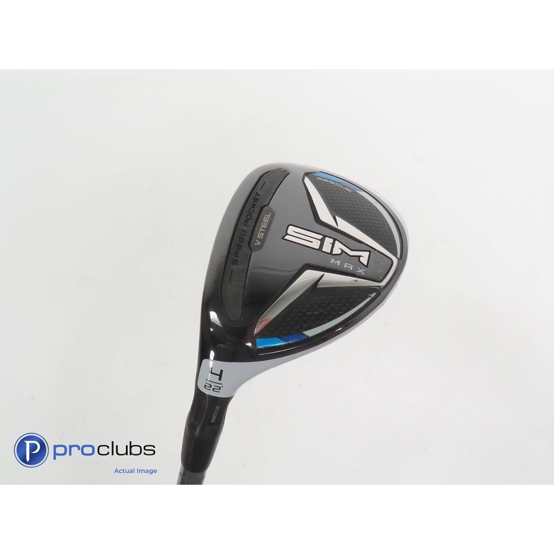 Left Handed TaylorMade SIM MAX 22* 4 Hybrid -GD Tour AD UT65 Regular Flex 334215