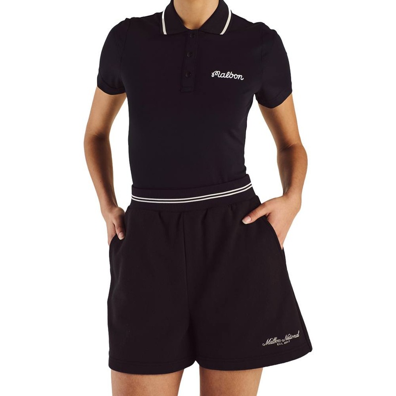 Malbon Billie II Sweat Golf Shorts Black – SS25 Women