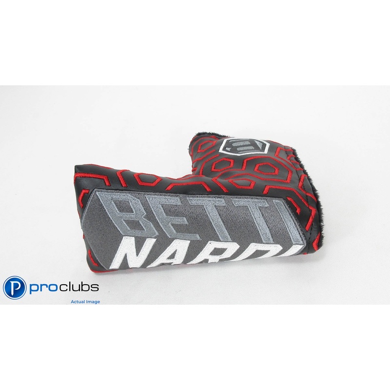 NEW BETTINARDI GEOMETRIC RED / BLACK BLADE PUTTER HEADCOVER #344326