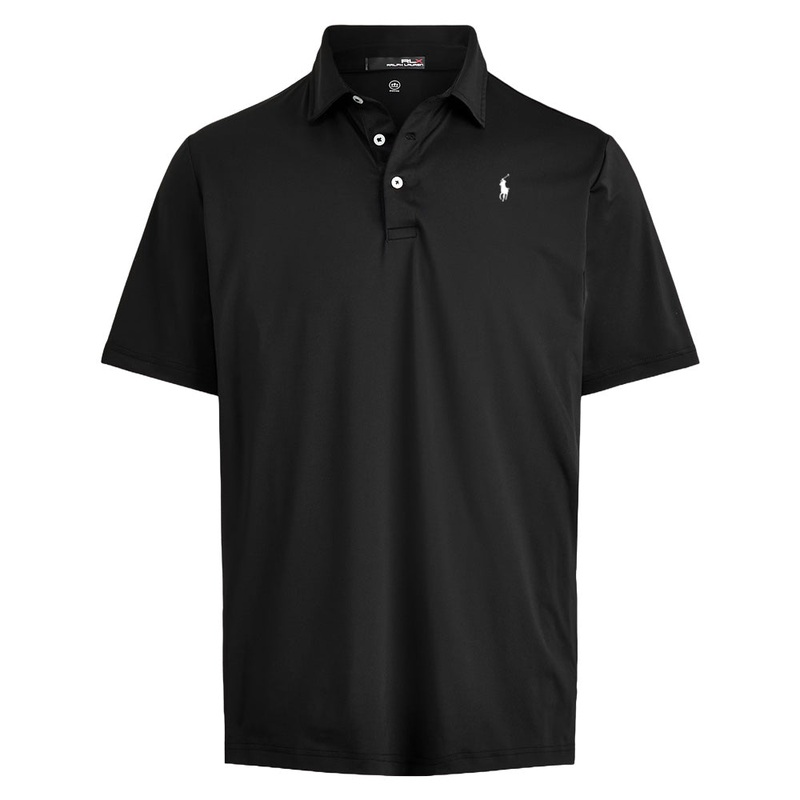 Ralph Lauren Lightweight Airflow Jersey Solid Golf Polo Black – FW24 Men