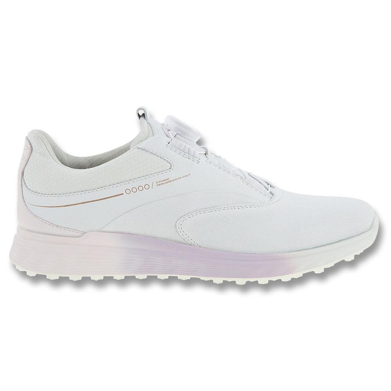 ECCO S-Three BOA Spikeless Golf Shoes White/Delicacy/White – SS23 Women