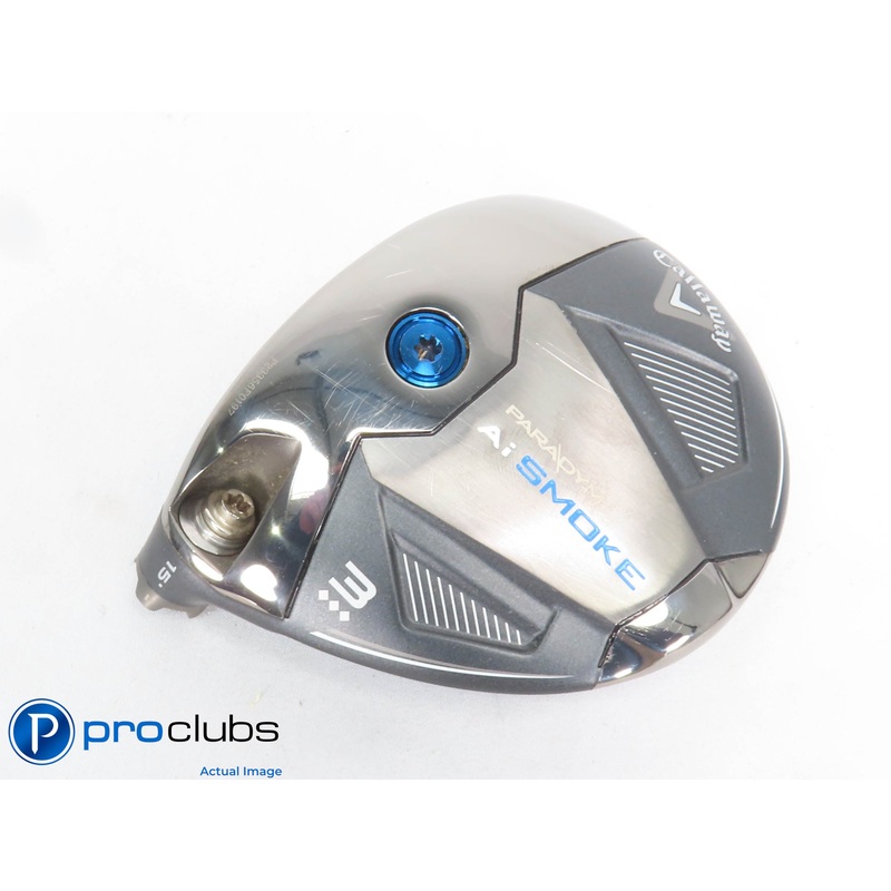 Excellent! Left Hand Callaway PARADYM Ai Smoke Triple Diamond 15* 3 Wood 429749