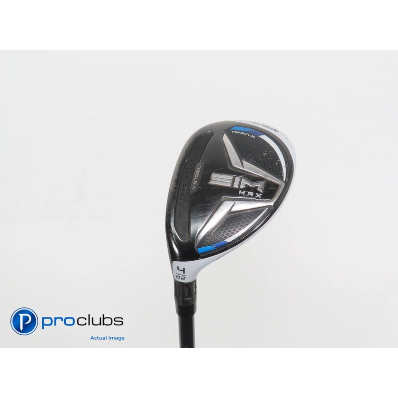 Left Handed TaylorMade SIM MAX 22* 4 Hybrid – Ventus Blue 6R Regular Flex 375074