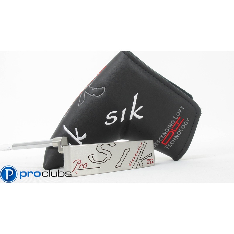 NEW LEFT HANDED SIK PRO C-SERIES PLUMBERS NECK PUTTER 35″ w/ HEADCOVER #368377