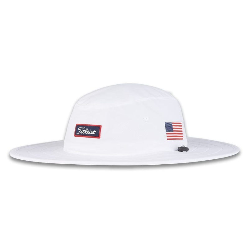 Titleist Charleston Aussie Golf Hat White/Navy/Red – 24 Men