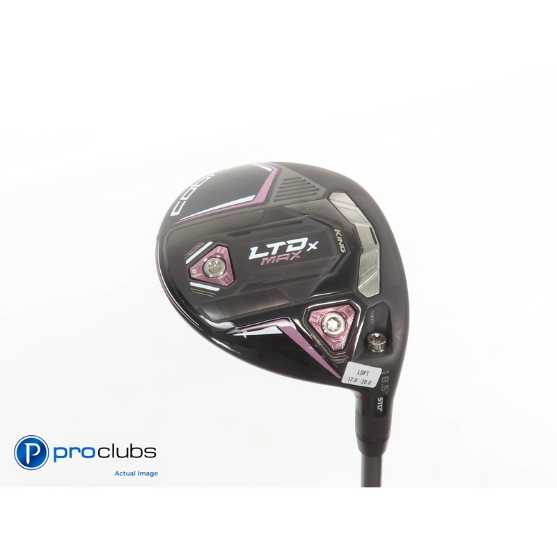 Ladies Cobra KING LTDx MAX 18.5* 3 WOOD Blk/Pink- Riptide 40g Ladies Flex 379211