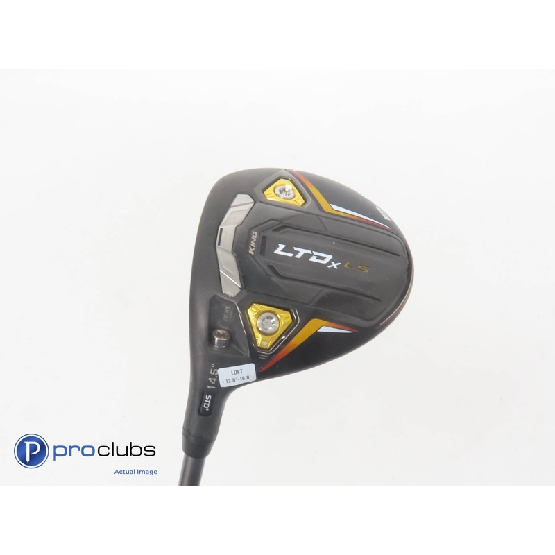 Left Handed Cobra LTDx LS 14.5* 3 Wood Blk/Gld RiptideCB 50g Regular Flex 351903