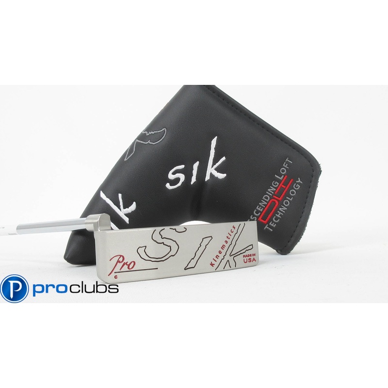 NEW LEFT HANDED SIK PRO C-SERIES PLUMBERS NECK PUTTER 35″ w/ HEADCOVER #368370