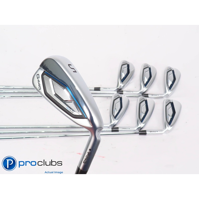 NEW Ping G440 5-PW,UW IRON SET Black Dot – Ping AWT 3.0 Stiff Flex Steel 446062