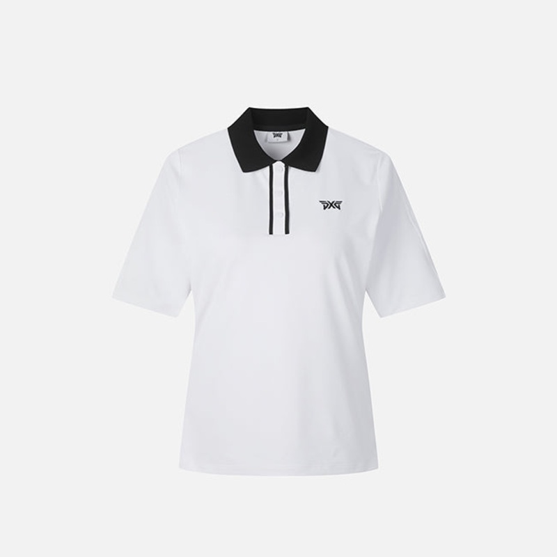 PXG KOREA WOMEN 1/2 SLEEVE COLLARED T-SHIRT