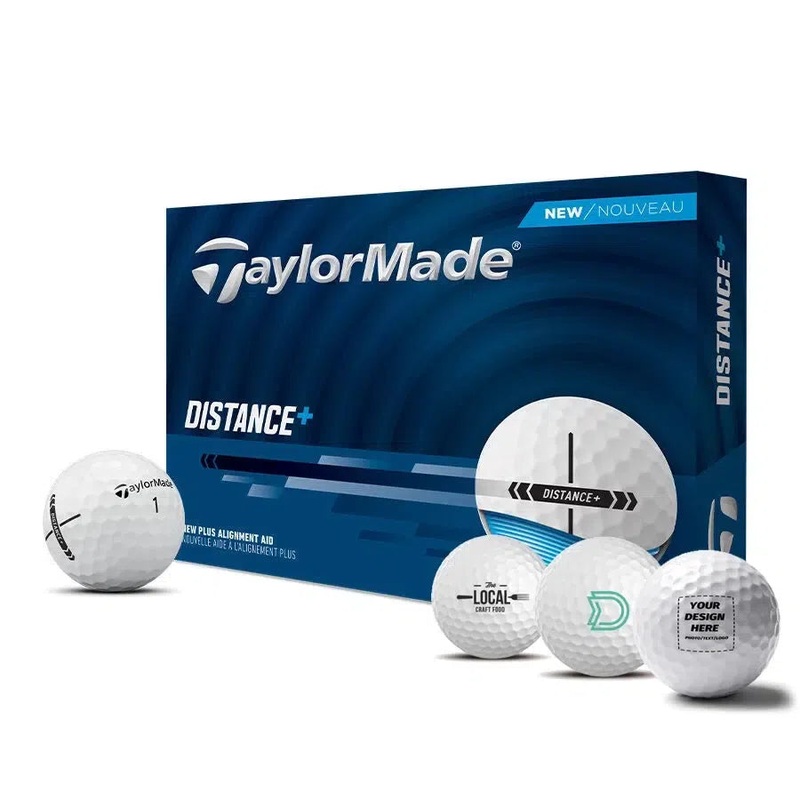 Custom Logo TaylorMade Distance+ Golf Balls – 2025