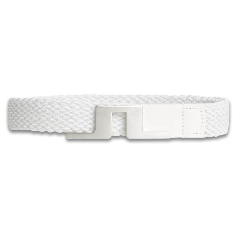 J.Lindeberg Lykke Braided Golf Belt White – 24 Women