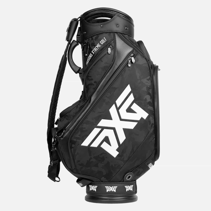 2022 Jacquard Woven Fairway Camo Tour Bag – Black Black