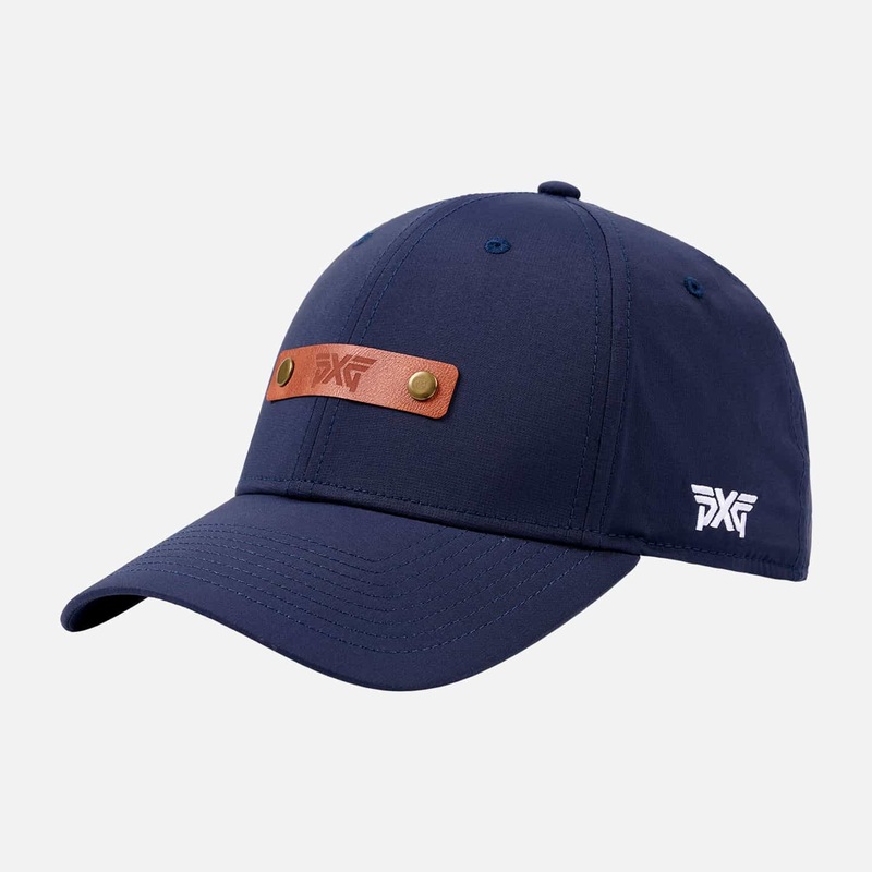 6 Panel Curved Bill Snapback Peacoat/Rust One Size