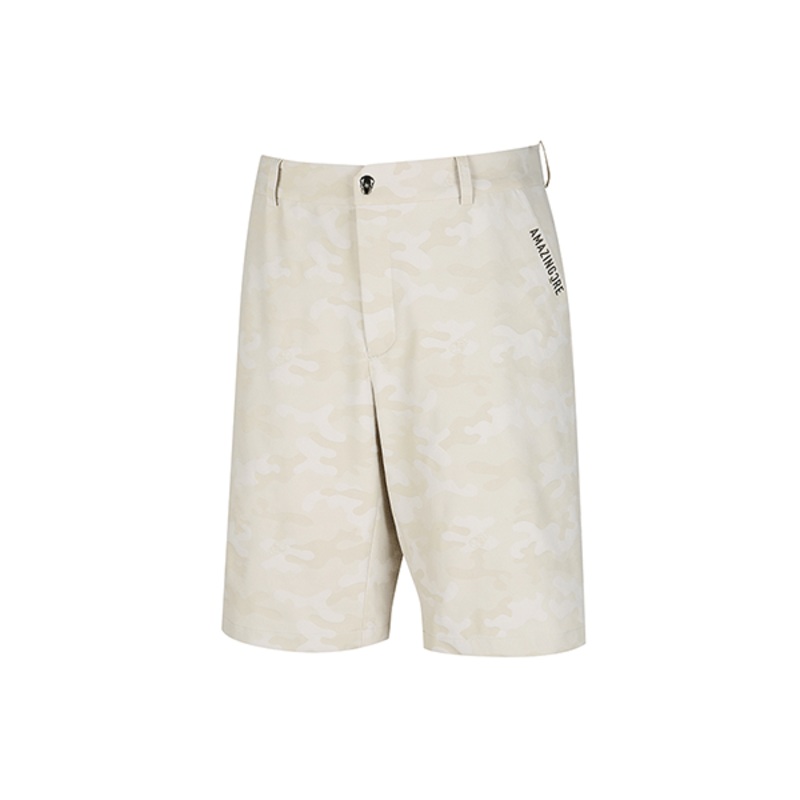 Amazingcre Men Tactical Velcro Holder Camo Short Pants