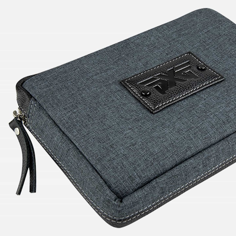 Classic Leather Cash Bag Black