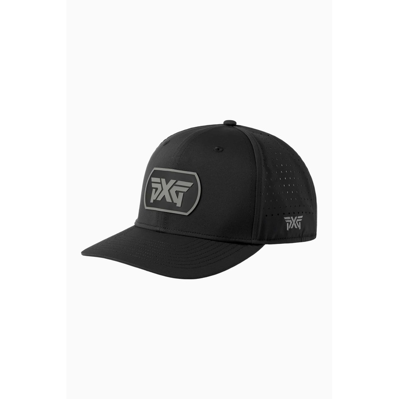 Dog Tag 6-Panel Snapback Cap Black/Grey One Size