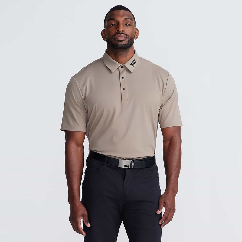 Men’s BP Sport Polo Taupe Comfort Fit Small