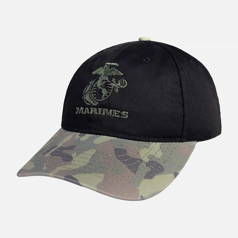 PXG USMC Unstructured Hat – Adjustable Black One Size