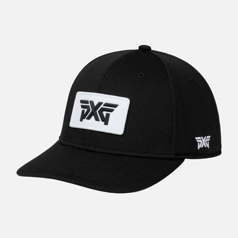 Stretch Patch Snapback Hat Black One Size